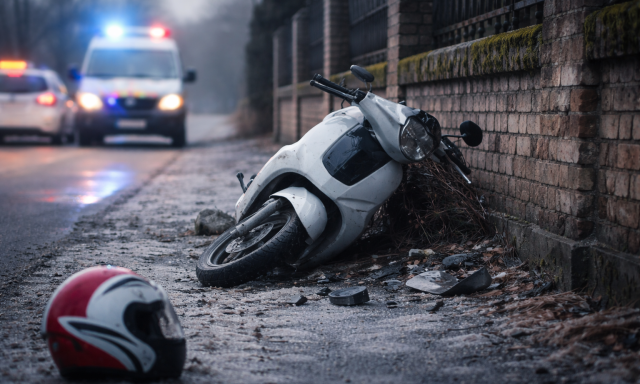 Motoros trag&eacute;dia Sopronban - Jeges &uacute;ton cs&uacute;szott meg, a temető fal&aacute;nak &uuml;tk&ouml;z&ouml;tt