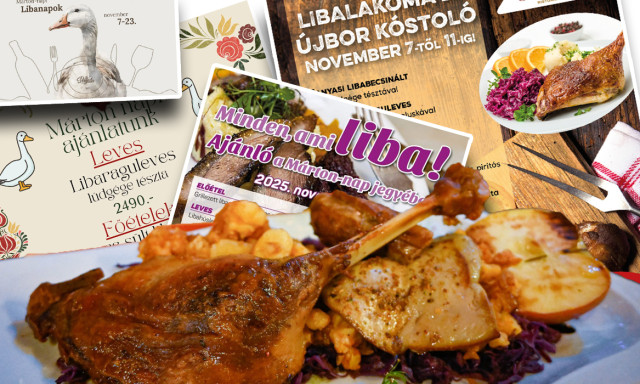 Mindj&aacute;rt itt a M&aacute;rton-nap, fusd &aacute;t a győri libavacsora k&iacute;n&aacute;latot!