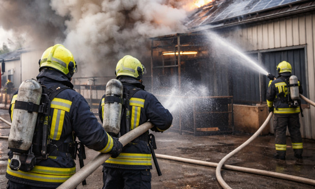Kigyulladt egy s&uuml;tőipari &uuml;zem Győrben, 14 embernek kellett elhagynia az &eacute;p&uuml;letet