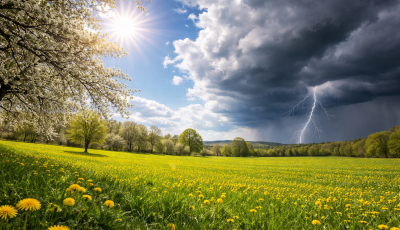 H&eacute;tfőn m&eacute;g napos, tavaszias időnk lesz, keddtől viszont z&aacute;porok &eacute;s zivatarok &eacute;rkezhetnek