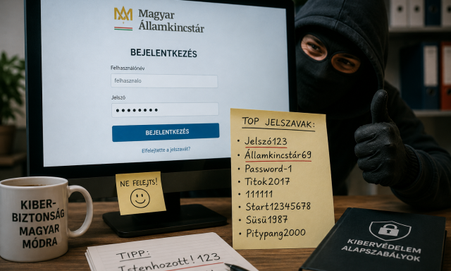 &Aacute;llamkincst&aacute;r69, Jelsz&oacute;123 - Ilyen jelszavakkal v&eacute;dekeztek a hackerek ellen az &Aacute;llamkincst&aacute;r dolgoz&oacute;i