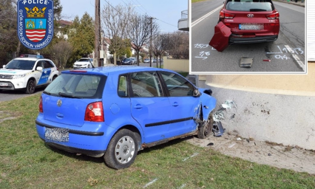 Győri drogos &aacute;mokfut&oacute;: t&ouml;bbf&eacute;le szer hat&aacute;sa alatt t&ouml;bb balesetet okozott menek&uuml;l&eacute;s k&ouml;zben
