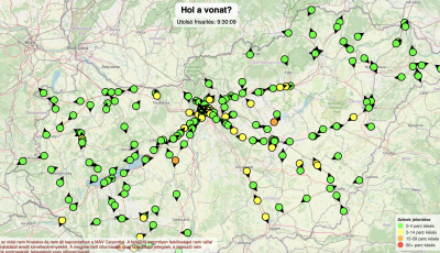 Itt a Holavonat.hu - Civilek pótolták a leállított Vonatinfót