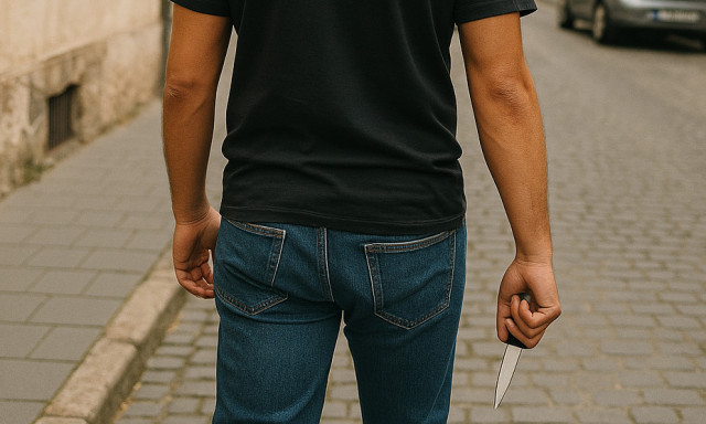 Terhes nőt b&aacute;ntalmazott, k&eacute;sőbb k&eacute;ssel a kez&eacute;ben &ouml;lni k&eacute;sz&uuml;lt az utc&aacute;n