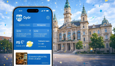 Megj&ouml;tt Győr &uacute;j appja: egy helyen a h&iacute;rek, programok, hibabejelent&eacute;sek &eacute;s m&eacute;g a v&aacute;rosfelfedező j&aacute;t&eacute;k is