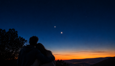 Ritka l&aacute;tv&aacute;ny v&aacute;r az esti &eacute;gbolton: egy&uuml;tt ragyog a V&eacute;nusz &eacute;s a Jupiter, &eacute;rdemes lesz figyelni