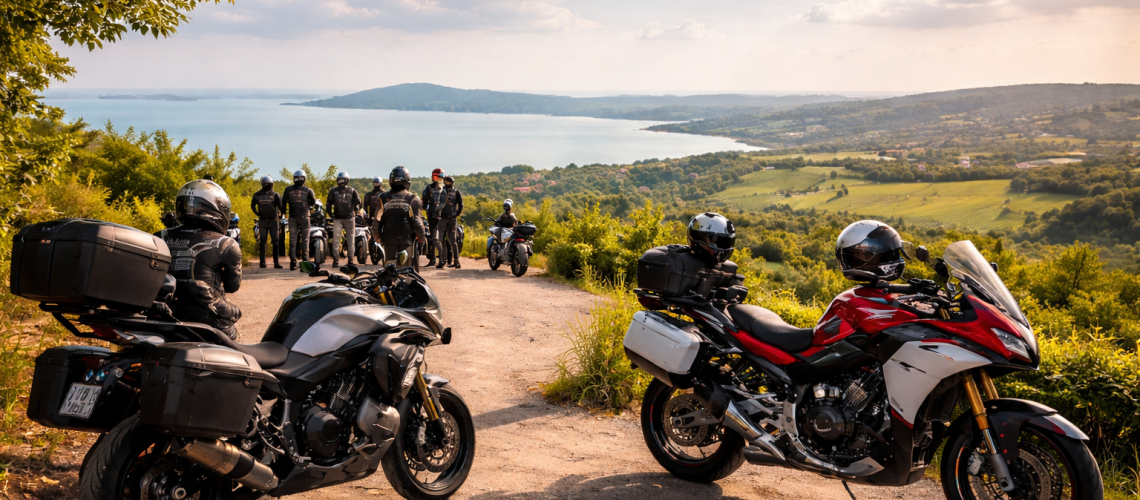 &Uacute;j kedvenc &uacute;tvonalat kaphatnak a motorosok: k&ouml;zel 200 kilom&eacute;teres zalai k&ouml;r indul a Balatont&oacute;l