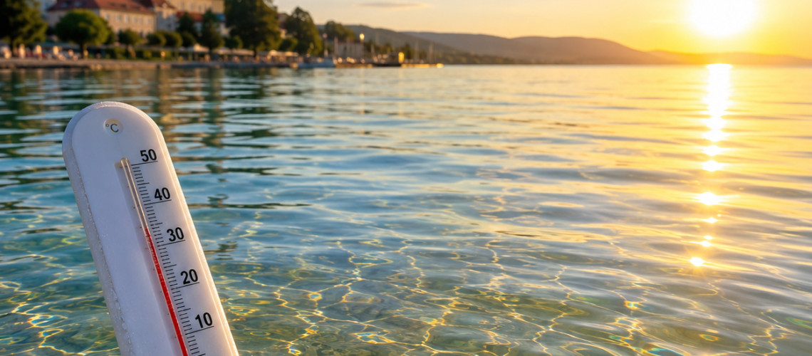 Term&aacute;lf&uuml;rdőv&eacute; v&aacute;ltozott a Balaton? D&ouml;bbenetes v&iacute;zhőm&eacute;rs&eacute;kletet m&eacute;rtek Keszthelyn&eacute;l